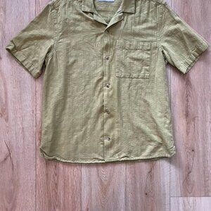 GREEN ZARA S/S SHIRT